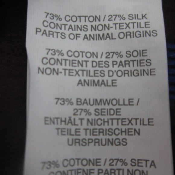 J. Crew Perfect Shirt Womens 10 Blue Brown Animal Print LS Silk Cotton Blouse - Picture 8 of 9